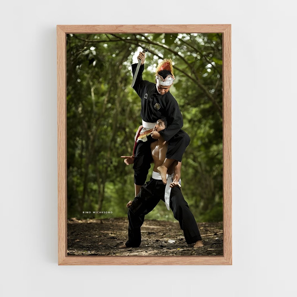 Poster L'Étreinte du Silat – affiche Pencak Silat (vue 4)